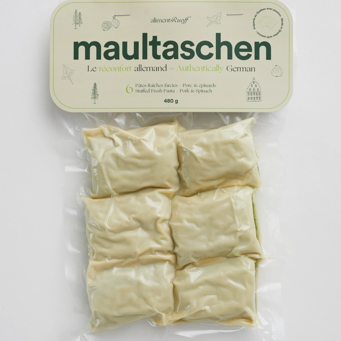 Maultaschen - Porc et épinards