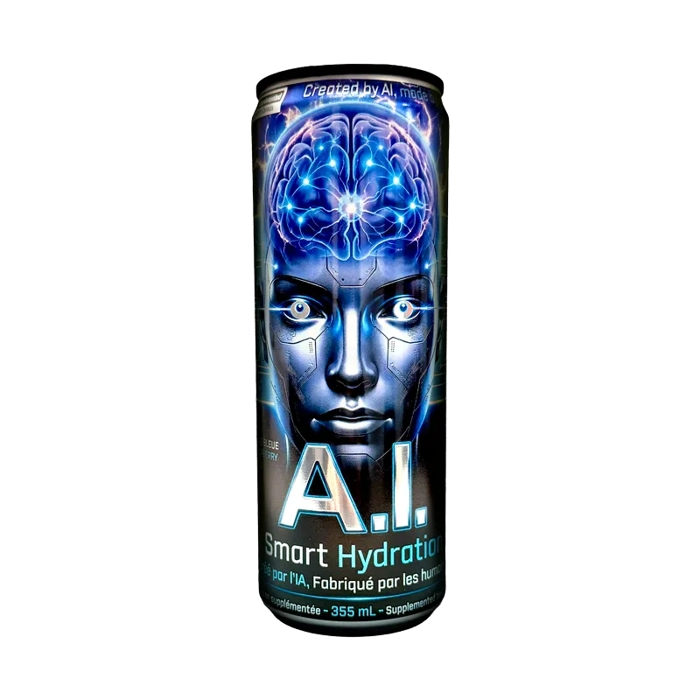 A.I Smart Hydration - Boisson pétillante Framboise Bleue