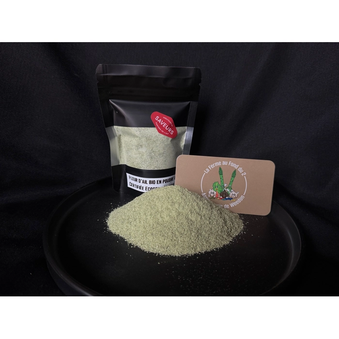 Fleur d'ail biologique en poudre