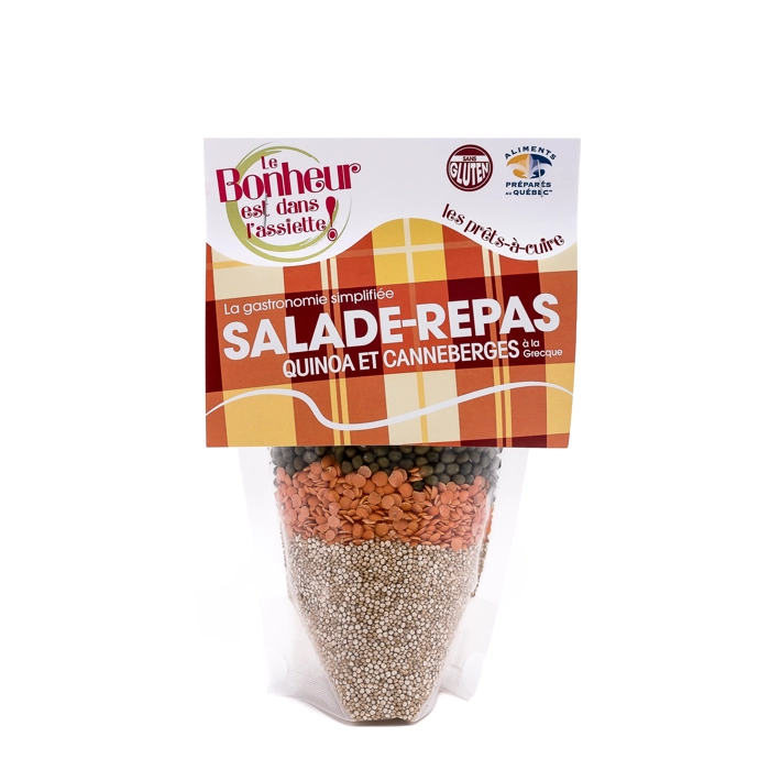 Salade repas quinoa et canneberges