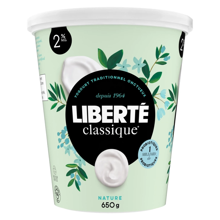 Liberté Classique Yogourt Nature 2% M.G. 650G