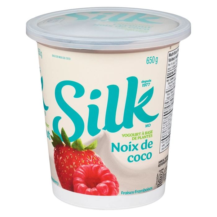 Yogourt à Base de plantes Noix de Coco Fraises-Framboises