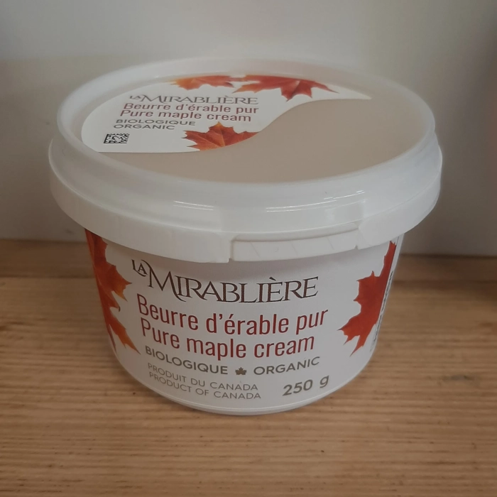 beurre d'érable pur biologique