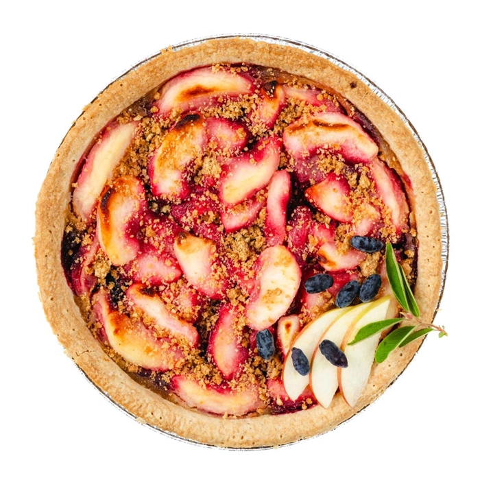 Tarte pommes et camerises