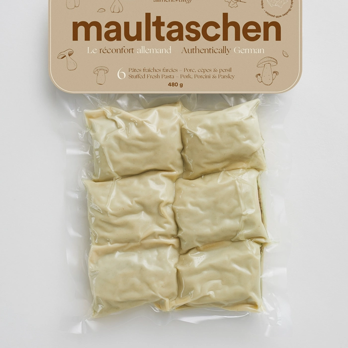 Maultaschen - Porc, cèpes et persil