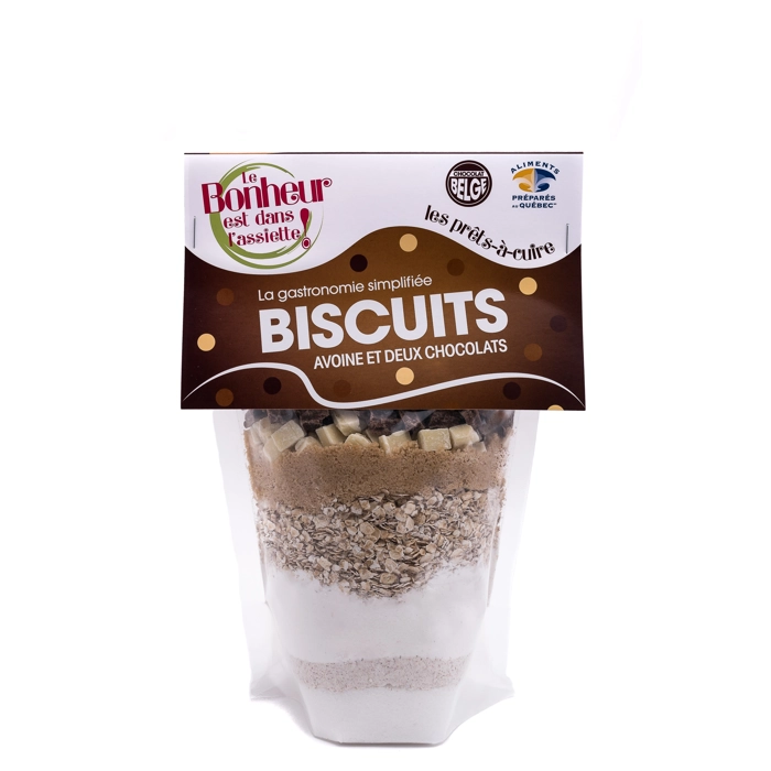 Biscuits avoine et deux chocolats