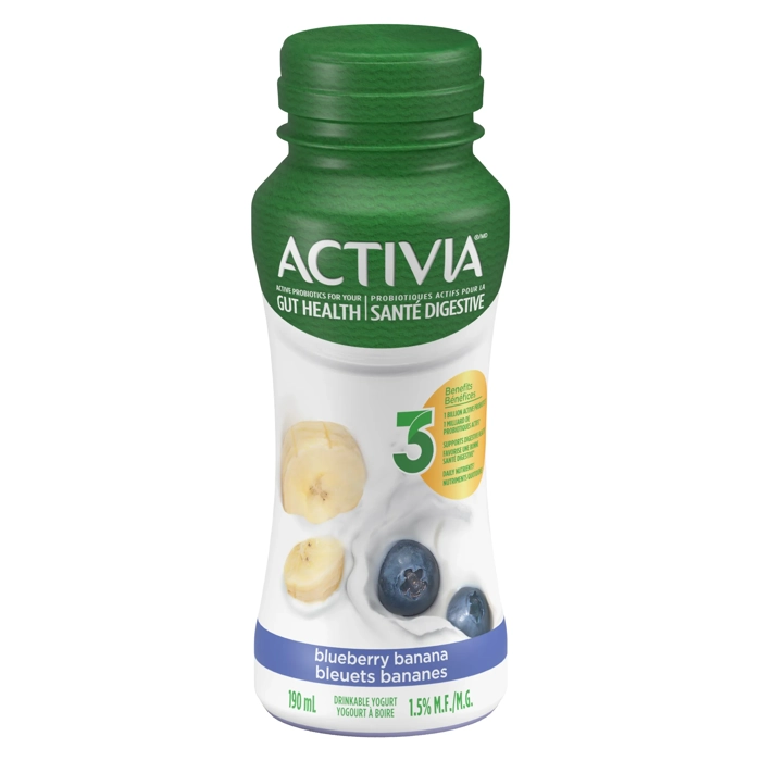 Lait frappé Probiotiques Bleuets Bananes