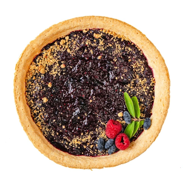 Tarte framboises et camerises