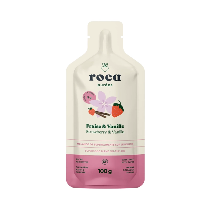 Roca purée saveur fraise & vanille