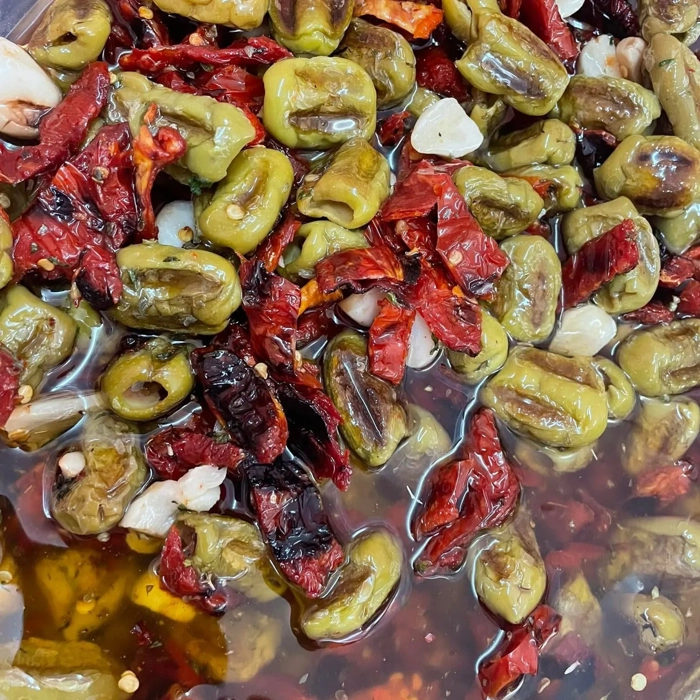 Copy - Grilled olives marinated in oil