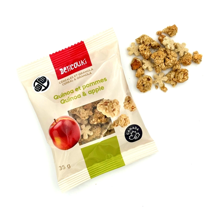 Céréales quinoa et granola aux pommes