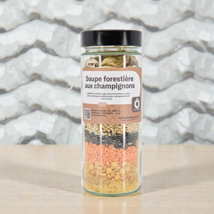 Soupe forestière aux champignons