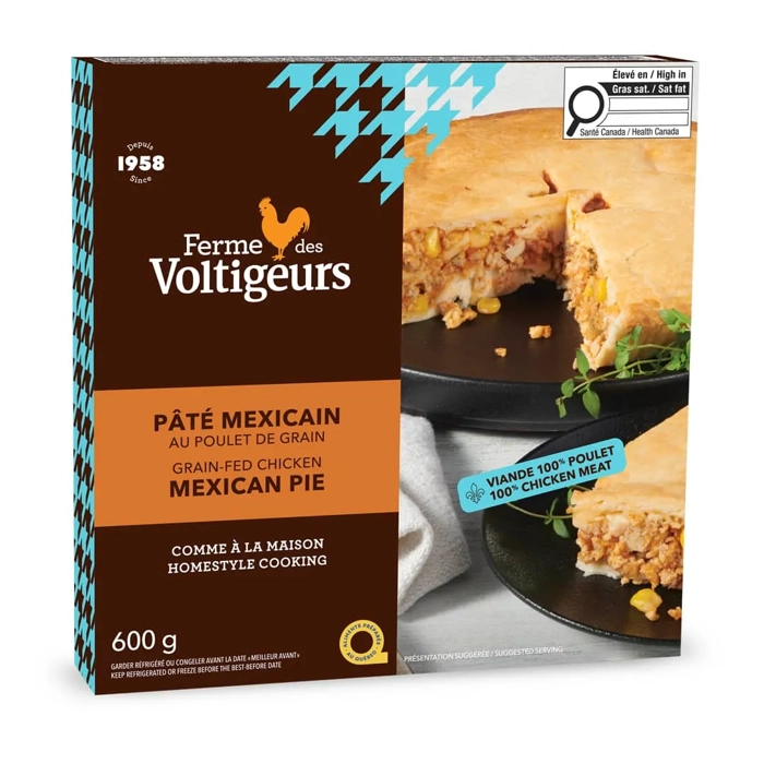 Pâté mexicain au poulet de grain
