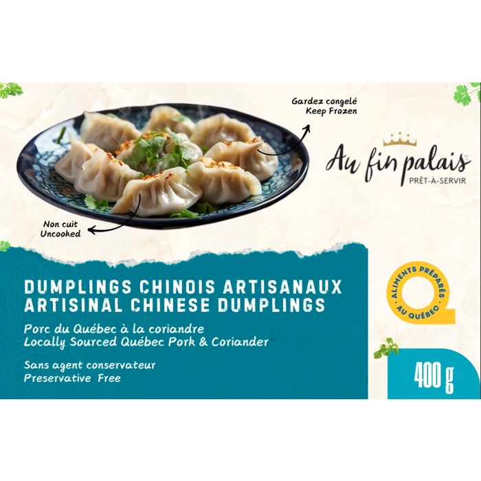 Dumpling Chinois Artisanaux- porc à la coriandre