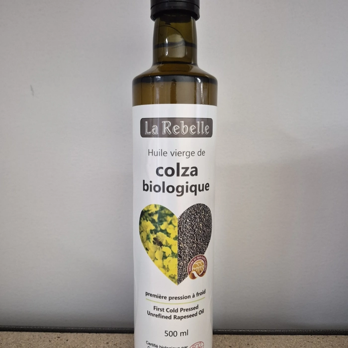 Huile vierge de colza biologique