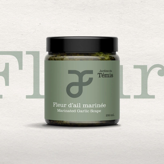 Fleur d'ail marinée