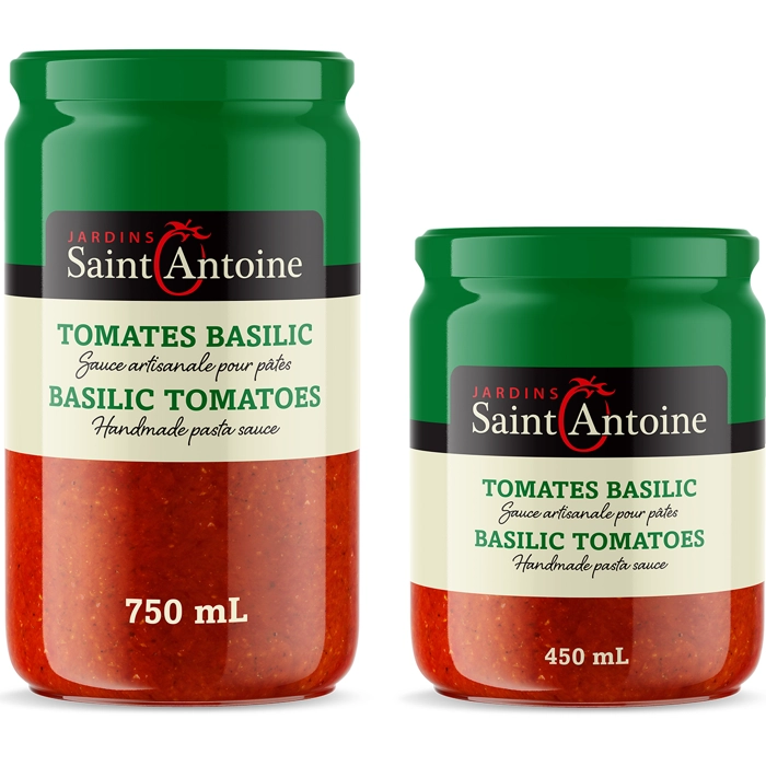 Sauce artisanale pour pâtes - TOMATES BASILIC