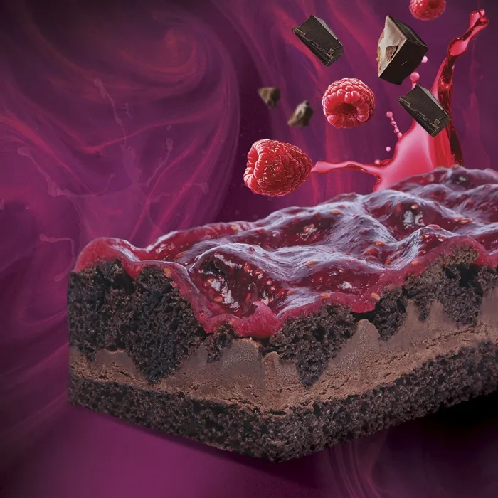 Plaque extrême choco-framboises