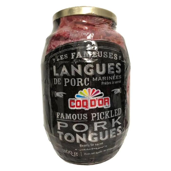 Langues de porc marinées