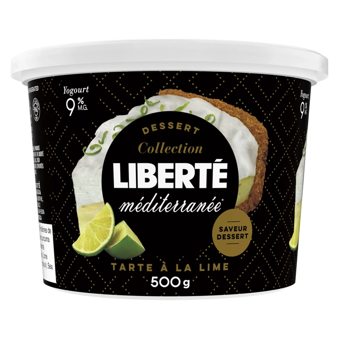 Liberté Méditerranée Yogourt Tarte à la Lime 9% M.G. 500G