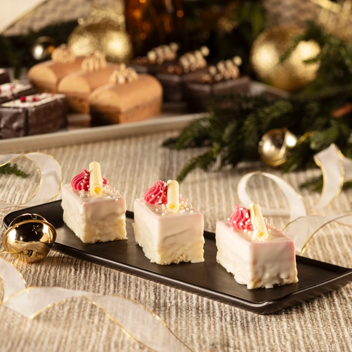 Lingot au chocolat blanc et aux canneberges