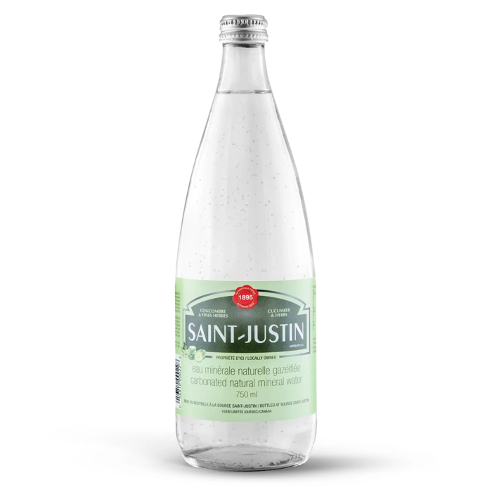 Eau Minérale Naturelle Gazéifiée Concombre & Fines Herbes