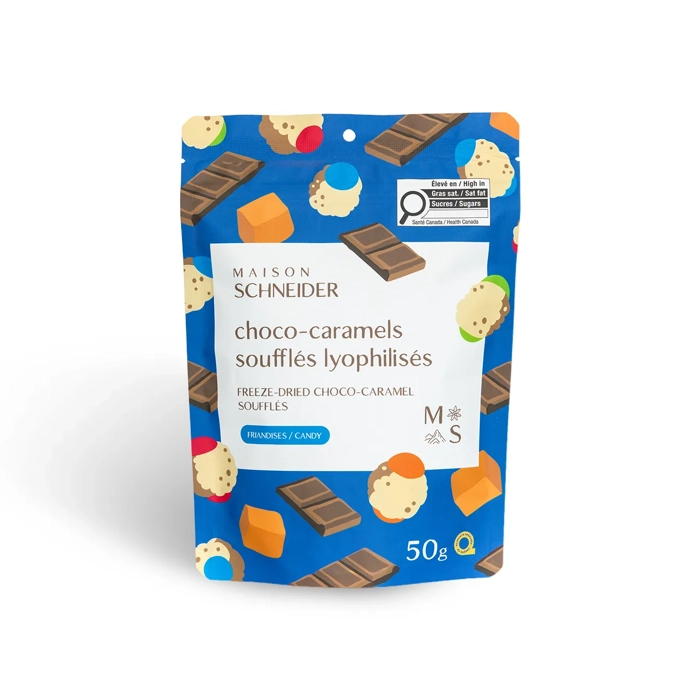 Soufflés choco-caramel lyophilisés