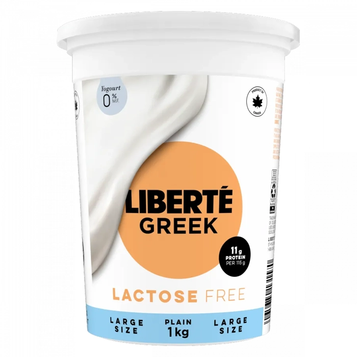 Yogourt Grec Yogourt Nature sans lactose 0% M.G. 1KG