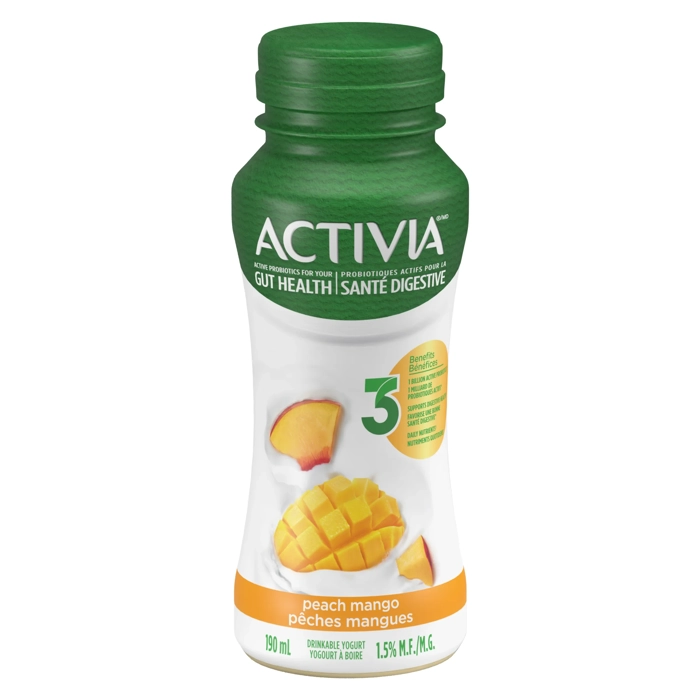 Probiotic mango peach milkshake