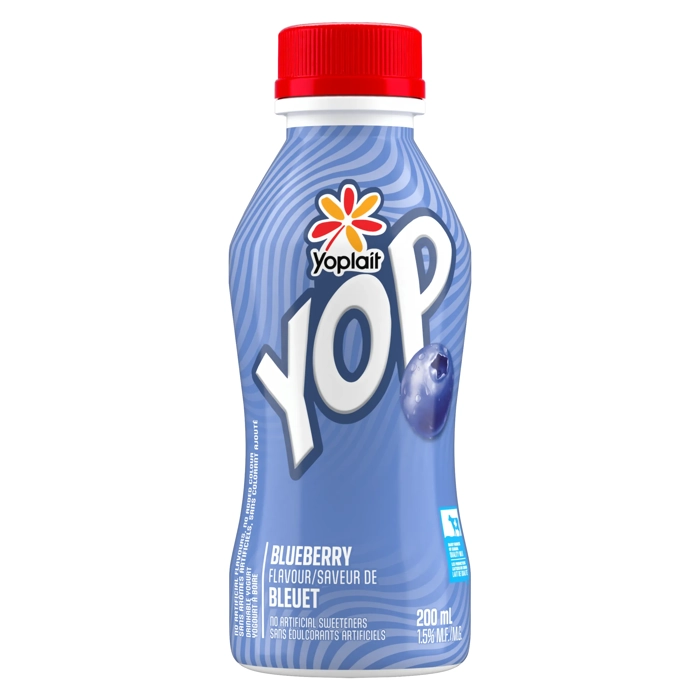 Yoplait YOP Yogourt à boire Bleuet 1.5% M.G. 200ML