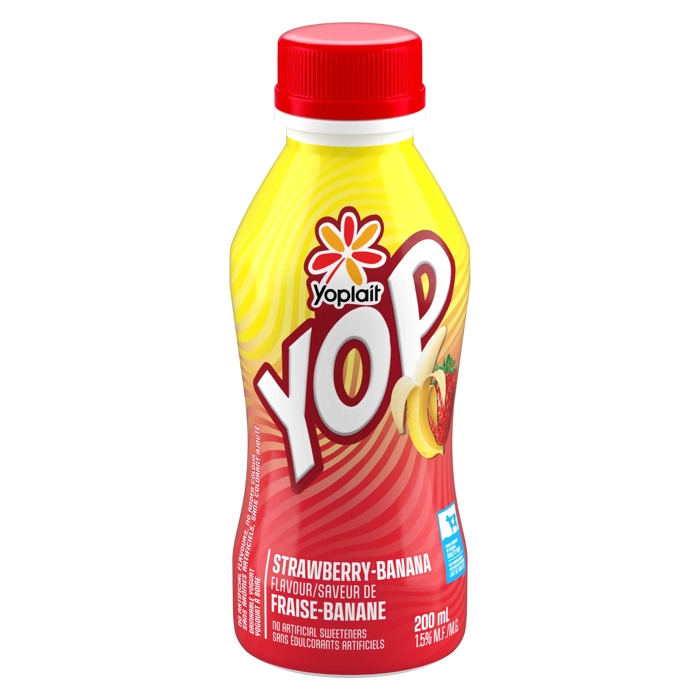 Yop Yogourt à boire Fraise-Banane 1.5% 200ml