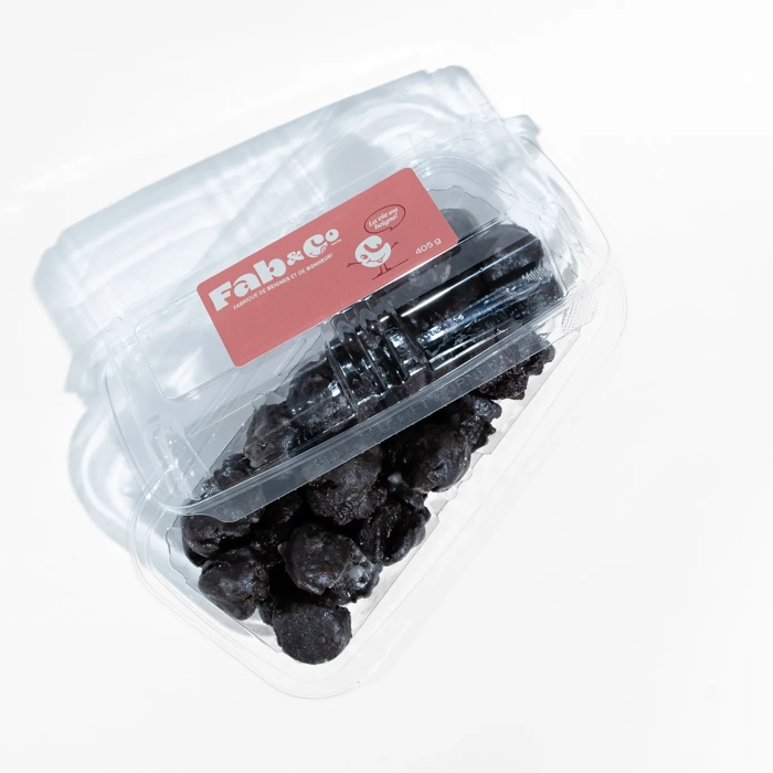 Trous de beigne aux patates traditionnels, Chocolat glacé au miel