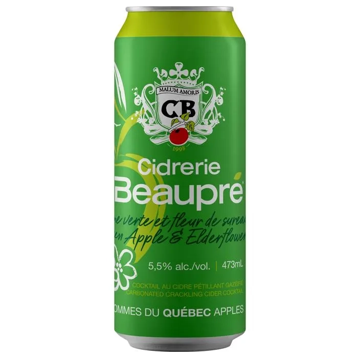 Cidre à la pomme verte et fleur de sureau