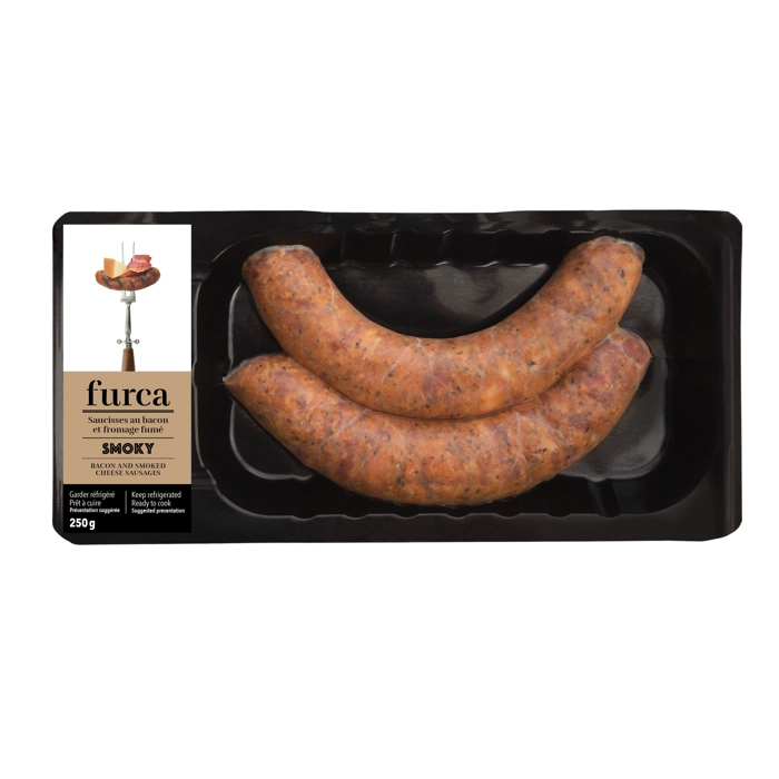 Saucisses Signature Smoky Bacon et fromage fumé