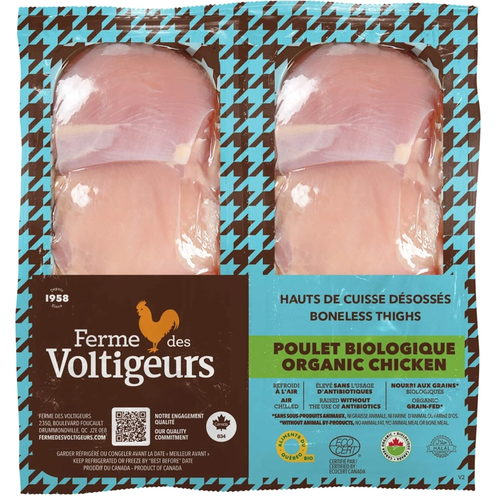 Découpe de poulet -Haut de cuisses - biologique
