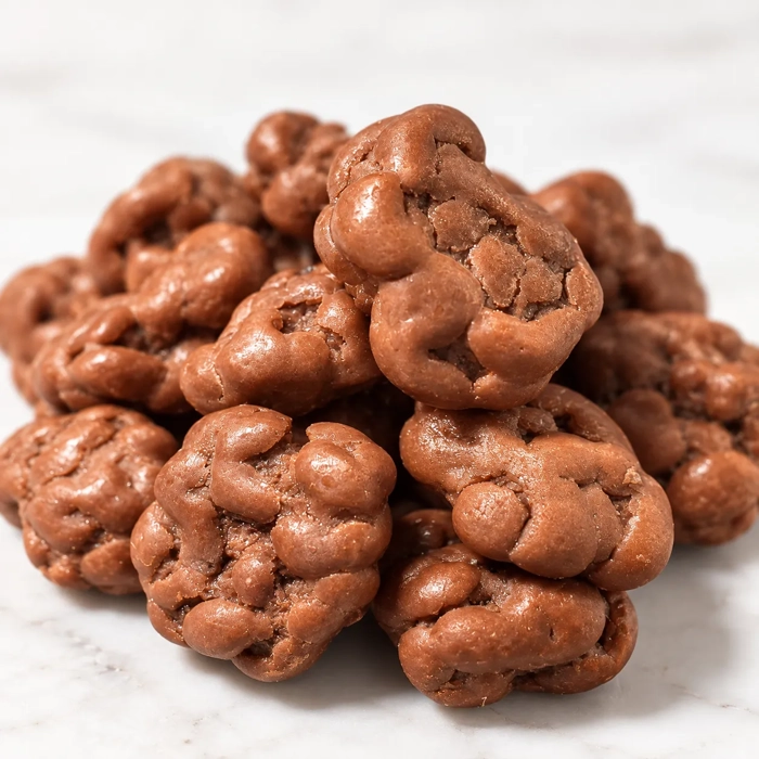 Dragées de pacanes caramélisées à l’érable enrobées de chocolat au lait
