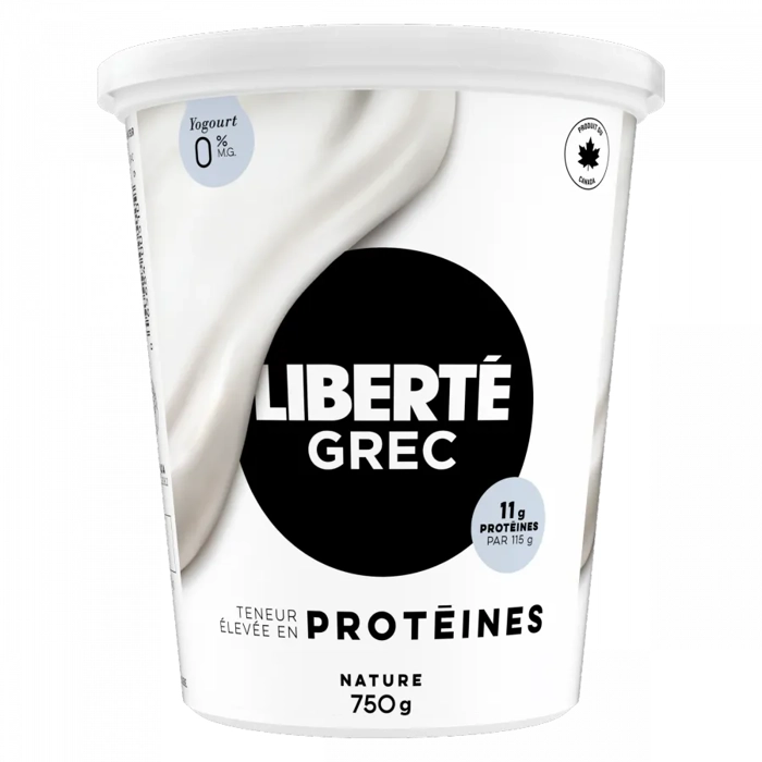 Liberté Grec Yogourt Nature 0% M.G. 750G