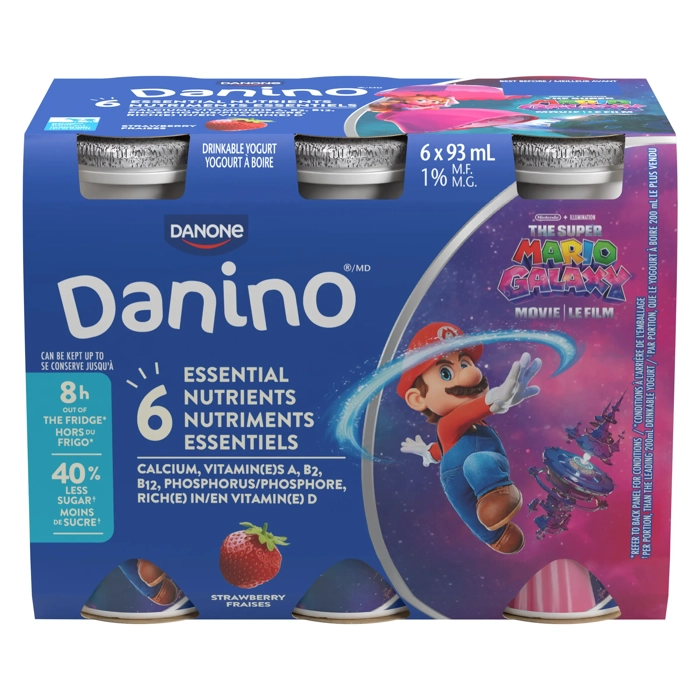 Yogourt à boire pour enfant à saveur Fraises