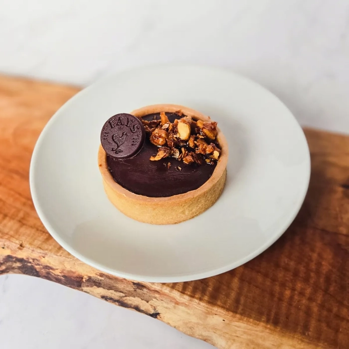Tartelette choco-caramel au Sel Saint Laurent