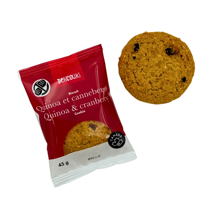 Biscuit avoine quinoa et canneberges