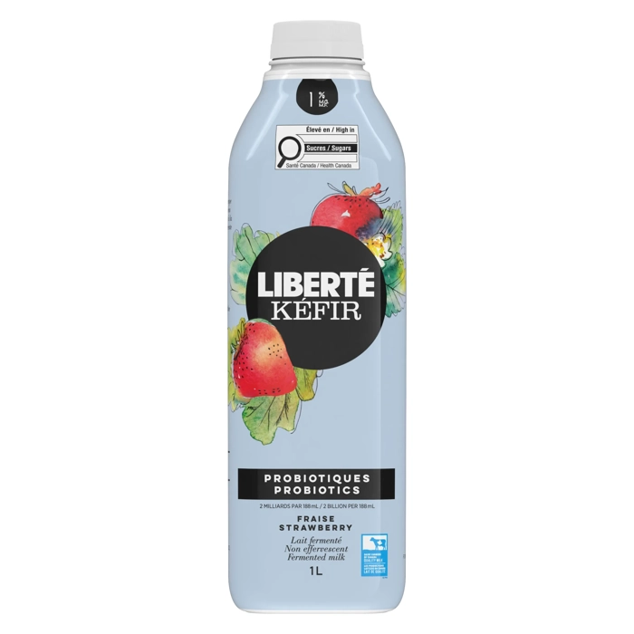 Liberté Kéfir non effervescent Fraise 1% M.G. 1L