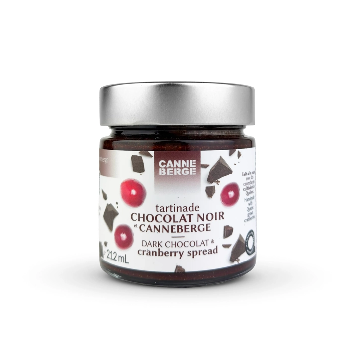 Tartinade canneberge et chocolat noir