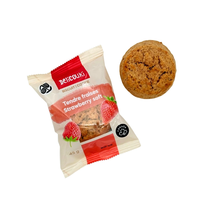 Biscuit tendre aux fraises