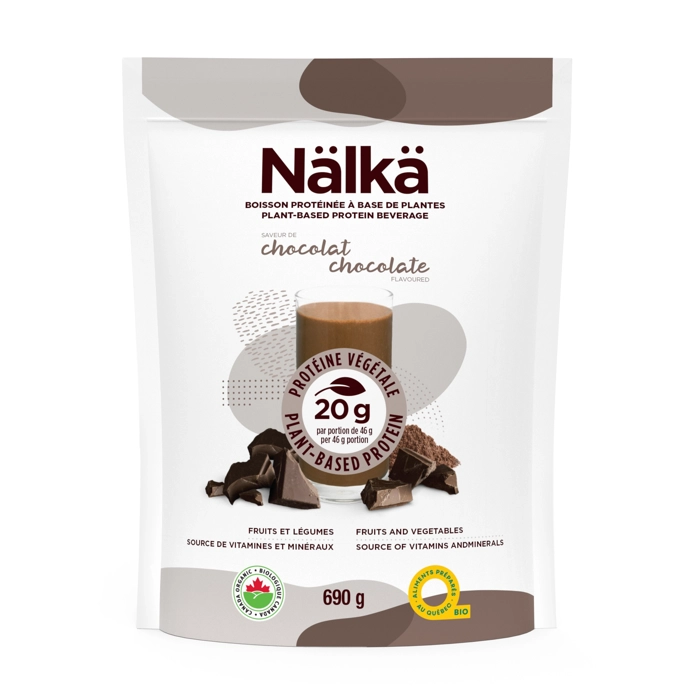 Boisson protéinée à base de plantes – Saveur de chocolat