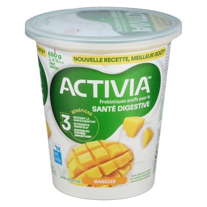 Yogourt Probiotiques Actifs à la Mangue