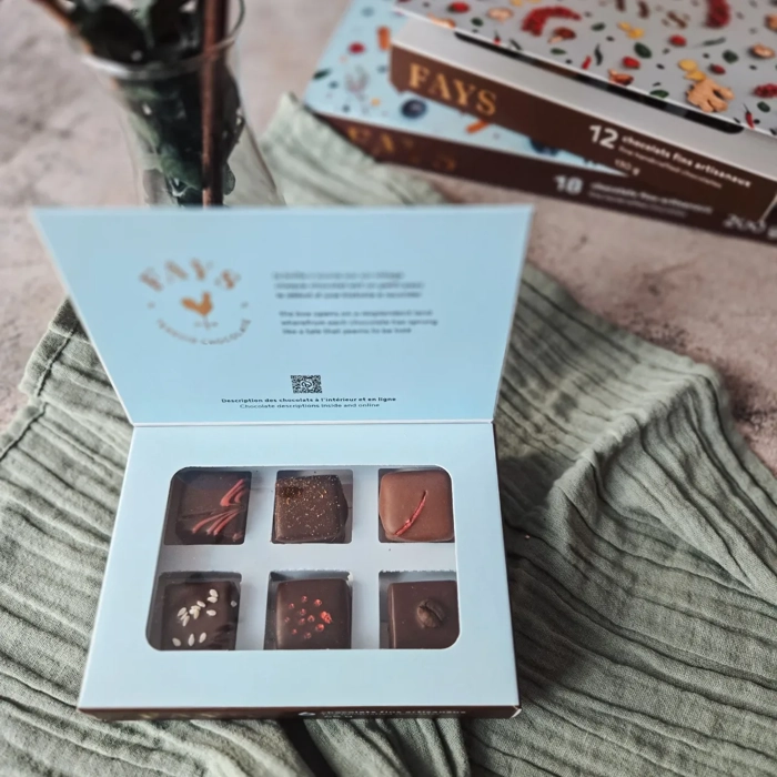Box of 6 fine chocolates