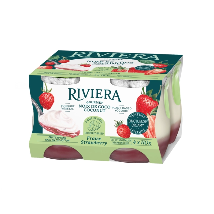 Délice Végétal au Lait de Coco Fraise