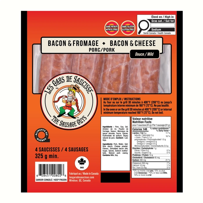 Saucisse Bacon & Fromage