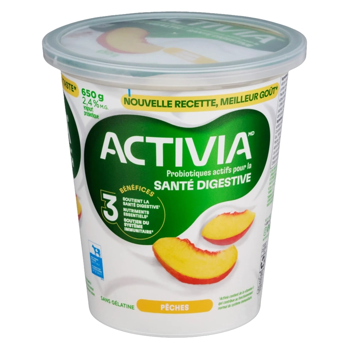 Yogourt Probiotiques Actifs Pêches