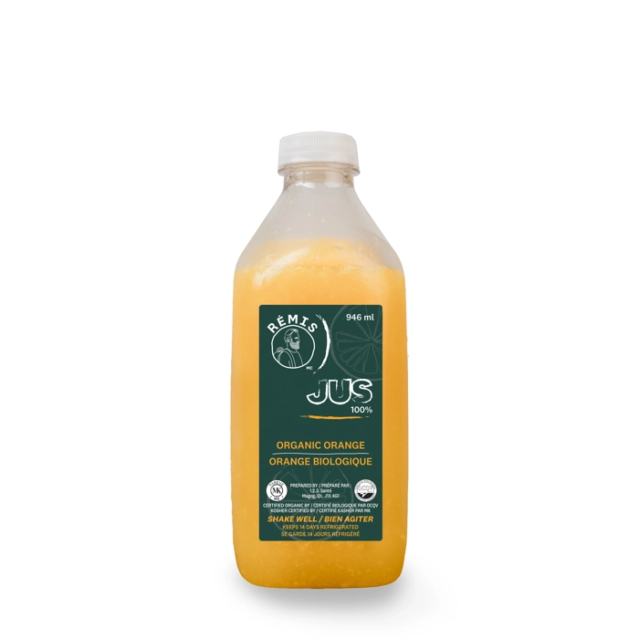 Jus orange, biologique